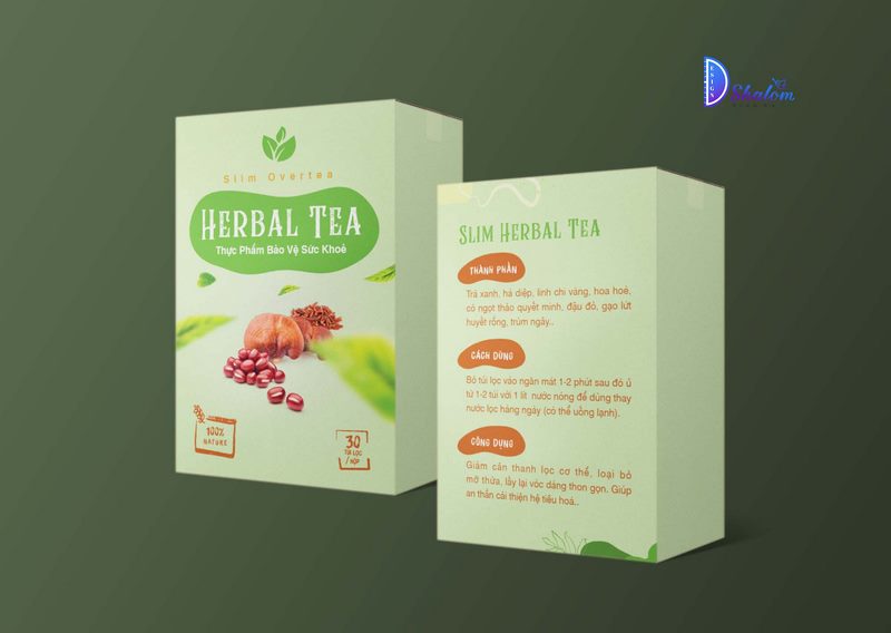 thiết kế bao bì thực phẩm herbal tea