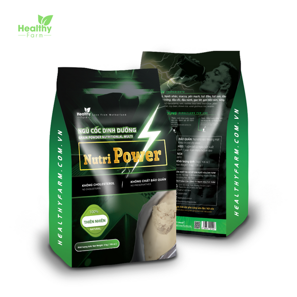 thiết kế bao bì thực phẩm nutri powder healthy farm 7